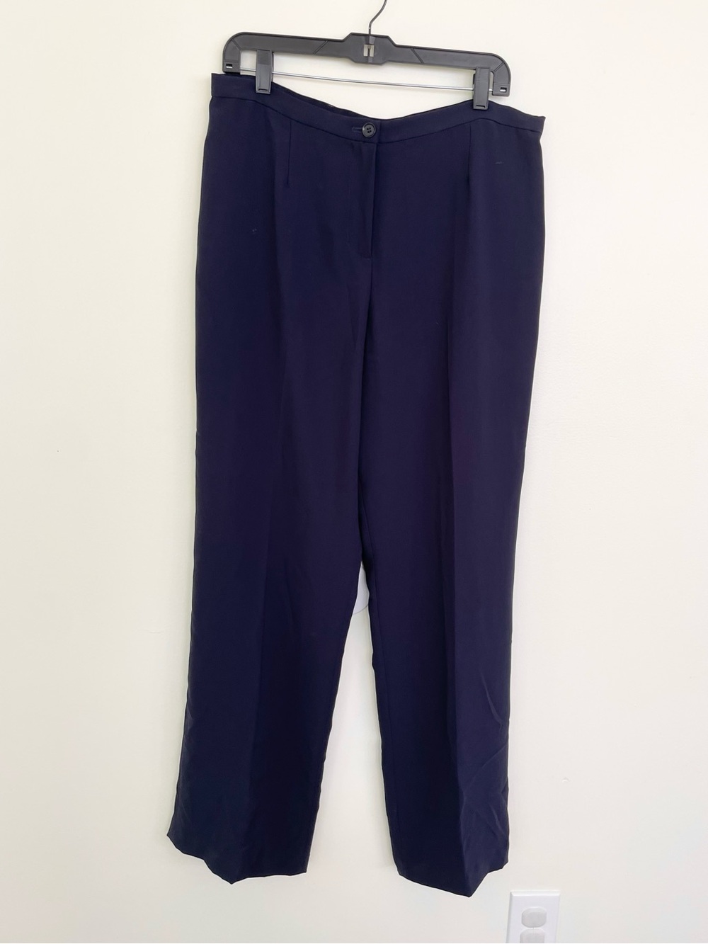 NWOT Pendleton Dark Navy Blue Trouser Slack Straight Leg Pants Sz 14 Classic